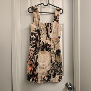 Urban Outfitters - Uncut Corduroy Mini Dress Square Neck Size Small